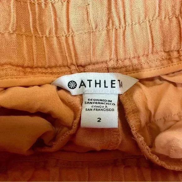 Athleta CABO 100% LINEN 4" SHORT - Size 2 - Picture 6 of 7